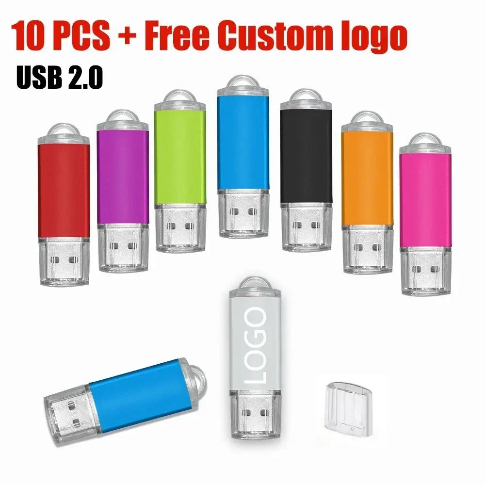 USB ÷ ̺  ̺ ޸ ƽ, 256MB, 512MB, 1GB, 2GB, 4GB, 8GB, 16GB, 32GB, 64GB, 128GB,  Ŀ 10PCs/Ʈ